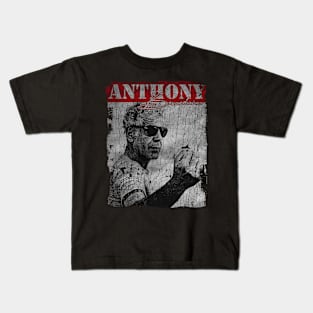 TEXTURE ART - Anthony Bourdain Motivational Kids T-Shirt